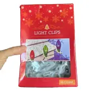 50 Count Nantucket Universal Gutter Shingle Christmas Light Clips NOS
