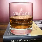 Personalised Grandad Whisky Tumbler