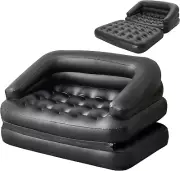 Inflatable Sofa Bed - Outdoor Camping Couch & Pool Float with Armrest