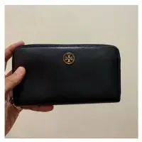 在飛比找Yahoo!奇摩拍賣優惠-「二手包」TORY BURCH 真皮長夾（黑）2