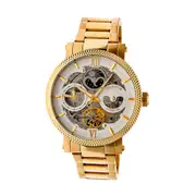 Heritor Automatic Aries Skeleton Dial Bracelet Watch in Gold/silver at Nordstrom One Size