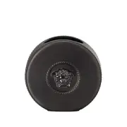 Versace by Rosenthal 'La Medusa Mini' Black Round Disc Vase, New in Box