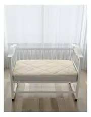 [Natural Home] All Season Wool Reversible Underlay Baby Cot Size in White