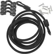 Yardwe 1 Set Plastic Elastic Rope Outdoor Boat Cord Yacht Rope Dock Shocks Cord Fixed Buckle for Kayak Metal