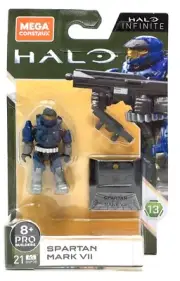 SPARTAN MARK VII mega construx HALO infinite NEW bloks figure PRO BUILDER blue 7