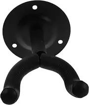 DOITOOL Musical Instrument Hanger Guitar Stand Hook Ukulele Holder Mounts Violin Shaped Wall Black Iron