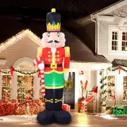 Trim 8FT Christmas Inflatables Nutcracker Soldier Outdoor Decorations, Christmas