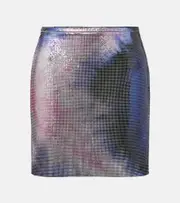 [Rabanne] Rabanne Tie-dye metallic miniskirt AU 14 metallic