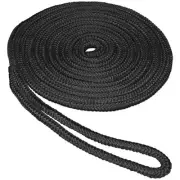 Pre-Spliced Double Braid MFP Dock Line, 1/2-Inch x 25-Feet, Black