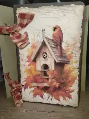 Autumn Birds Junk Journal Scrapbook USA Seller