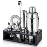 12-Piece Cocktail Shaker Set with Stand | Mixology Bartender Kit Bar Set with...