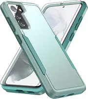 [Asuwish] Phone Case for Samsung Galaxy S21 5G 6.2 inch with Tempered Glass Screen Protector Cover and Slim Thin Hybrid Full Body Protective Dual Layer Back Cell Accessories S 21 21S G5 Women Men Green