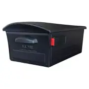 Architectural Mailboxes Concealed Large Locking Compartment Magnetic Latch Black
