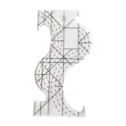 Create Masterful Quilt Patterns with this Acrylic Patchwork Template Ruler