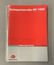 Massey Ferguson MF 7400 Series Tractor Operators Manual German 4315593M1 (A1)