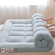 Foldable Guest Sleeping mat, Quilted Mattress, Single Double Mattress, Full Size Camping mat, Student Dormitory Sleeping mat, futon mat