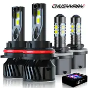 For 99-04 Ford Mustang LED bombillas de faros Hi/Lo Beam + luz antiniebla 6000K (for: Nissan)