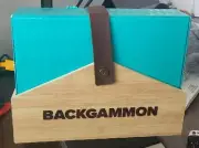 Pressman Backgammon Game Wood Board w/ Dice NEW (BOX DAMAGE) SEE THE PICTURES!