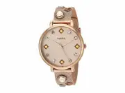 Fossil Jacqueline Three-Hand Date Rose Gold-Tone Stainless Steel Watch ES4473