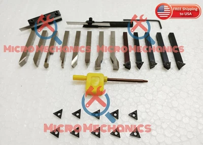 1/4" HSS Lathe Form Tools + Indexable Tools + Parting Tools EMCO BOXFORD MYFORD