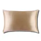 Queen Silk Pillow Cases - Queen Size Standard Pillow Case, Caramel (20" x 30")