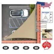 Custom Size Sand Beige Triangle Sun Shade Sail - 3- Included