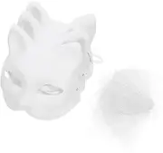 HOLIDYOYO Cat Face Mask Moss Decor Blank Mask Faux Moss for Indoor Fox Mask Animal Mask Fake Moss Pad Mask Fake Moss Wall Carpet Outdoor Decor Role Play Mask Kit Mask Paper