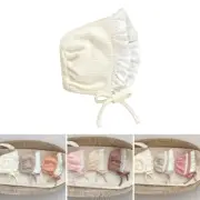 Youth Lace Detail Sun Hat Stylish Girls Wind-Blocking Headgears Sun Protections