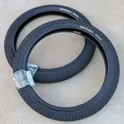 PAIR OF ODYSSEY BMX BIKE PATH PRO BLACK 20 x 2.25" TIRES PRIMO CULT SUNDAY