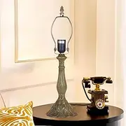 Table Lamp Accessories Alloy Table Lamp Base Replacement, Only Vintage Desk Lampholder, for 12 Inch Tiffany Style Stained Glass Lampshade KeYJ