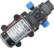 100W DC 12V High Pressure Micro Diaphragm Demand Water Pump for Car Washing Boat Cleaning Garden Watering Outdoor Mist Cooling(160psi)