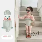 小甜心SWEET👙新款夏季可愛女童西瓜游泳衣女寶寶連體吊帶兒童嬰幼兒水果泳裝