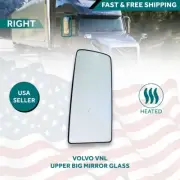 Fits Volvo VNL Upper Mirror Big Glass Heated Right Passenger Side 2004-2017