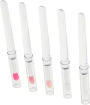 Ipetboom Kit 5pcs Silicone Lip Brush Set Applicator for Lipstick Mask Eyeshadow Liner Gloss Gentle on Lips
