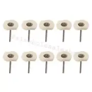 Cotton Polishing Pads Shank Wheel Set for Rotary Tool 10pcs Buffing Wheels