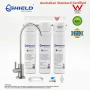 PLATINUM 3 Stages Undersink Silver Weak Alkaline Water Filter System SUS304 Tap