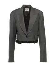 Grisaille single-breasted jacket IT38 slate grey