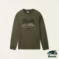 在飛比找momo購物網優惠-【Roots】Roots 男裝-經典傳承系列 厚磅長袖T恤(