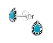 Solid Sterling Silver Teardrop Earrings