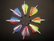 CUSTOM ORDER Mustad Bucktail Treble Hooks Hand Tied Dressed Trailer Many Sizes