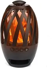 LED Flame Speaker Wireless Speaker Tiki Torch Lights Flickering Flame Create a Perfect Evening Outdoor Mood Extensible Storage TF Brings You Interesting Outdoor Trips and Parties