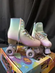 LADIES BRAND NEW STILL IN BOX IMPALA ROLLERSKATES …. PASTEL FADE AUS 6.5 Size