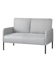 Artiss 2-Seater Sofa Armchair Sofa Pillow Linen Grey