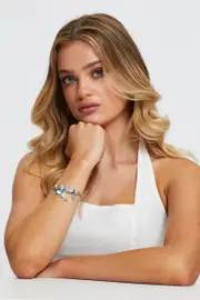 Blue Charm Bracelet - Size ONE, Women's Bangle/bracelet