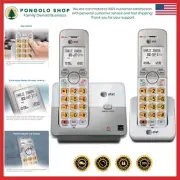 2 Handset DECT 6.0 Cordless Home Phone with Full-Duplex Speakerphone & Caller ID