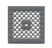 LEGO® New Dark Bluish Gray Plates Modified 8 x 8 w/ Grille Hole in Center