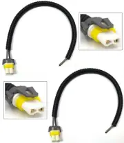 Extension Wire Pigtail Female Ceramic 9005XS HB3A Two Harness Head Light Socket