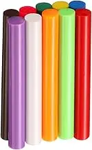 uxcell 10pcs Hot Glue Sticks 0.43" Dia x 3.94" Long EVA Mini Hot Melt Adhesive Glue Stick for Hot Melt Gun Wood Plastic Glass Flowers Fabrics Foam, Multicolor
