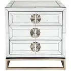 NEW Cafe Lighting Rochester Mirrored Bedside Table