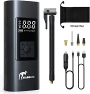 Portable Air Compressor Tyre Inflator with Tyre Pressure Gauge, 150 PSI, 6000...